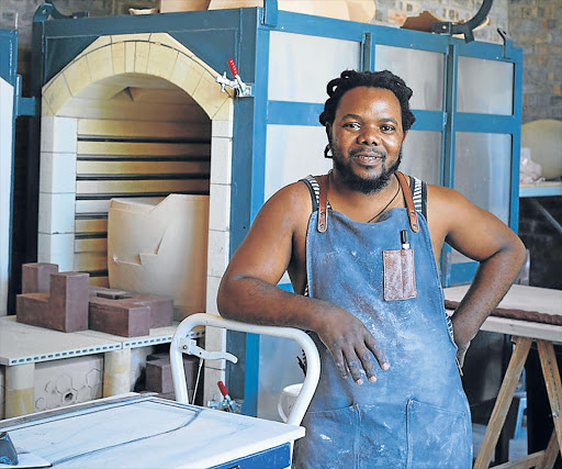 PROUDLY SA: Eastern Cape-born artist Majolandile Dyalvane will fly the South African flag with his exhibition at the Friedman Benda Gallery in New York Picture SUPPLIED