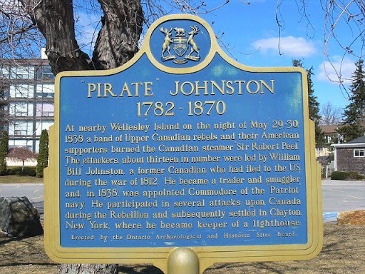 At nearby Wellesley Island on the night of May 29-30, 1838 a band of Upper Canadian rebels and their American supporters burned the Canadian steamer "Sir Robert Peel". The attackers, about...