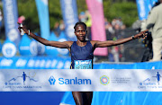 Namibian Helalia Johannes wins the 2018 Cape Town Womens' Marathon through Cape Town ending in Green Point in September last year.  