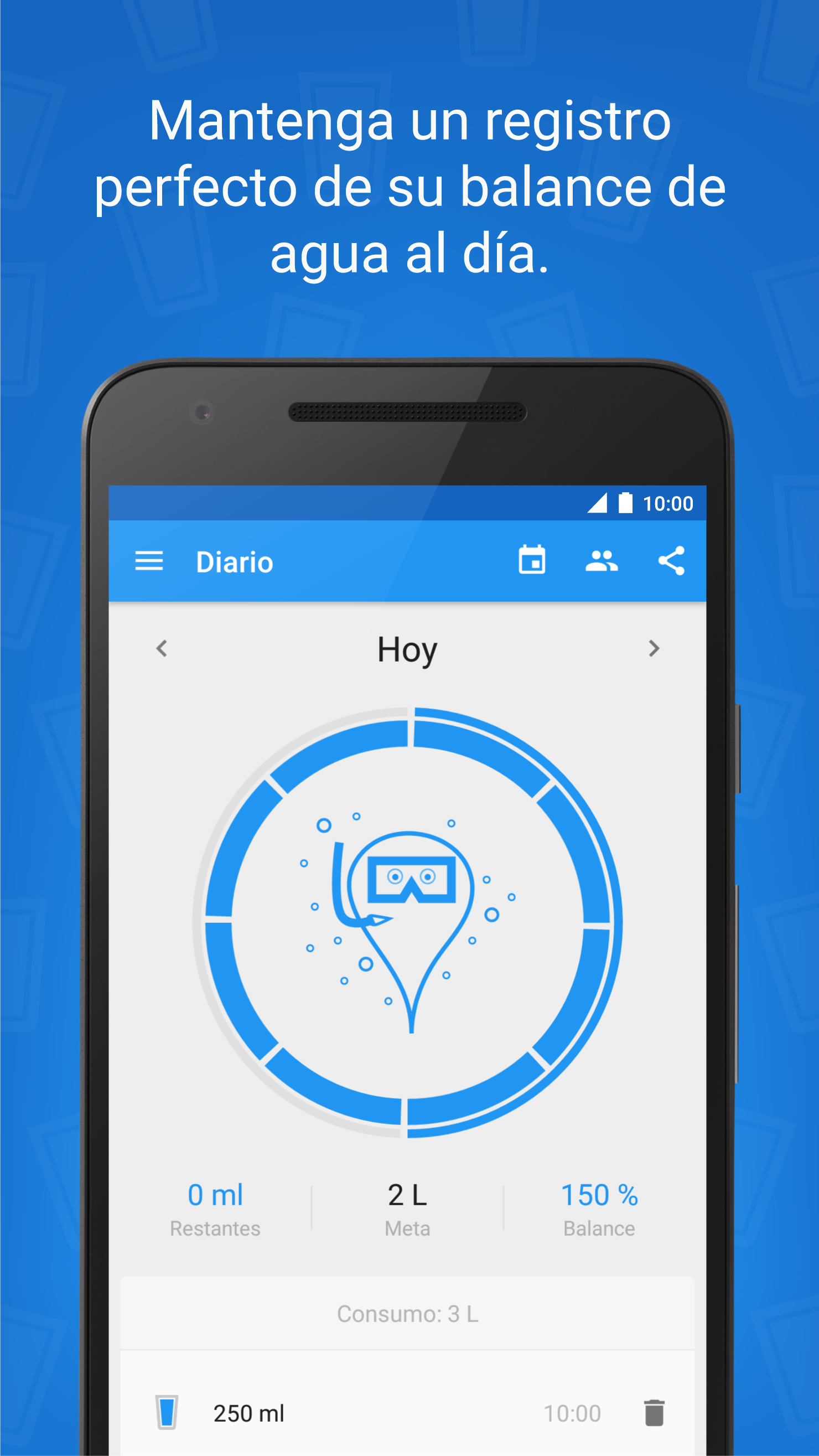 Android application Hydro Coach: Water Tracker screenshort