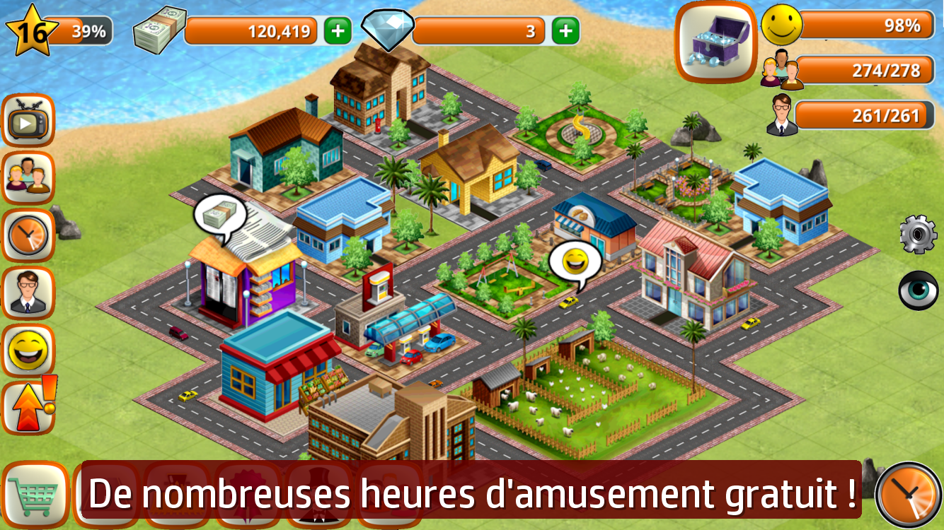 Android application Village City - Island Simulation screenshort