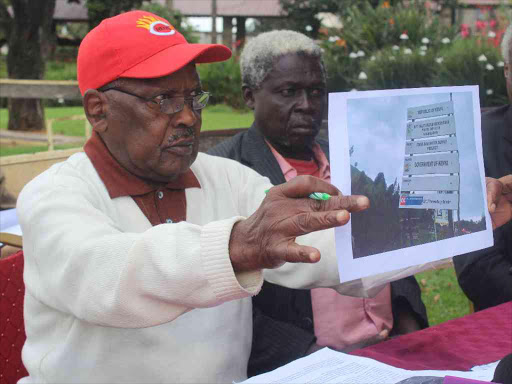 A member of Kipsigis council of elders William Kettienya who is among those opposed to the Itare Dam construction in Nakuru County./SONU TANU