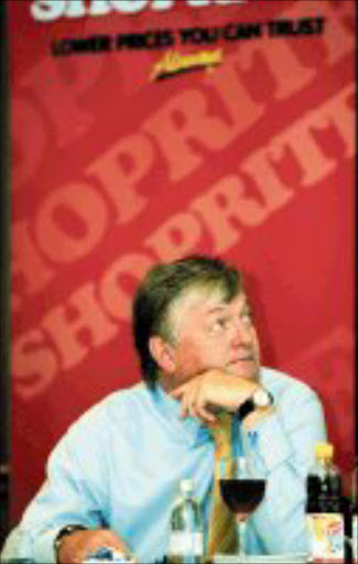 SUCCESS IN AFRICA: Shoprite chief executive, Whitey Basson, said the group's 1220 stores rang up a combined R23billion. Pic. Marianne Schwankhart. 19/02/08. © Sunday Times.