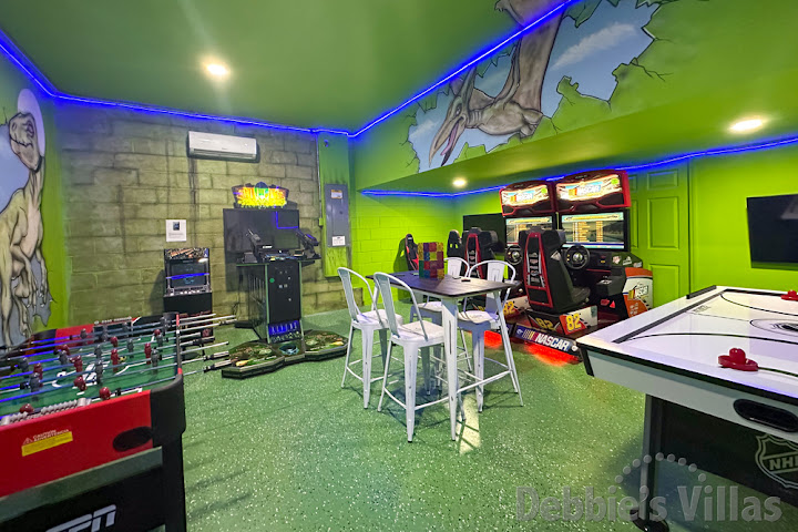 Amazing Dinosaur-themed air-conditioned games room at this Solara vacation villa