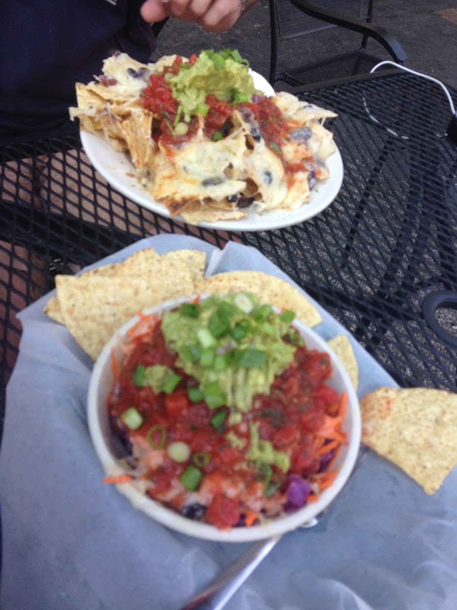 Rice bowl Cadillac, and Ugly nachos.