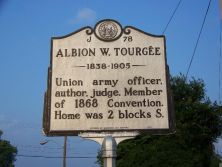 Writer, judge, & Union army officer. Member, constitutional convention, 1868. Lived 2 blocks S.Plaque via North Carolina Highway Historical Marker Program, and is used with their permission. Full...