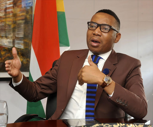 Mduduzi Manana, former Deputy Minister of Higher Education and Training in Pretoria.