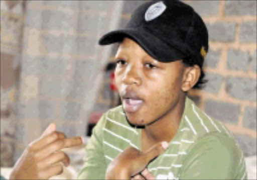 TORN APART: Lebo Nkadimeng is grieving for the baby who she is not sure is hers or not. Pic. Peter Mogaki. 27/08/2008. © Sowetan.