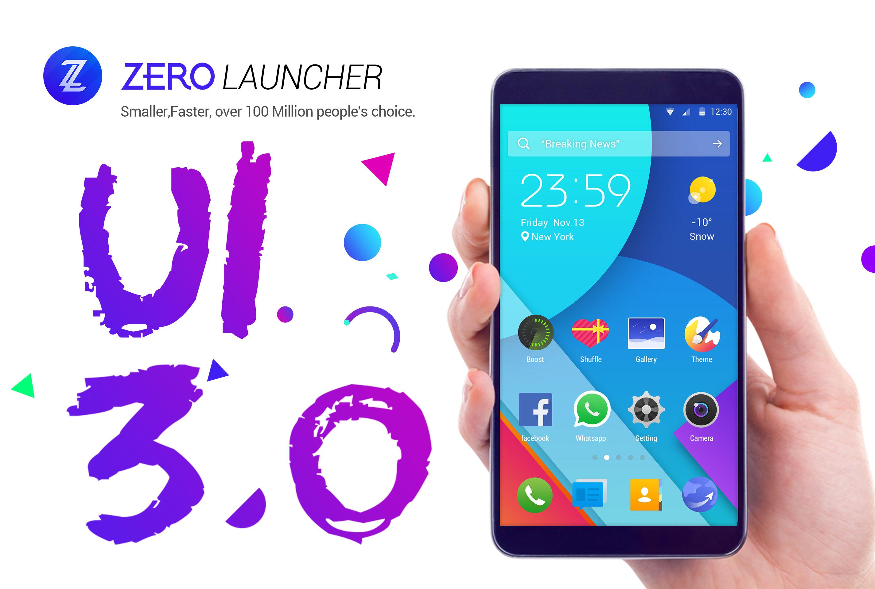 Android application ZERO Launcher pro,smart,boost screenshort