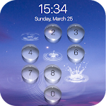 lock screen - water droplet Apk