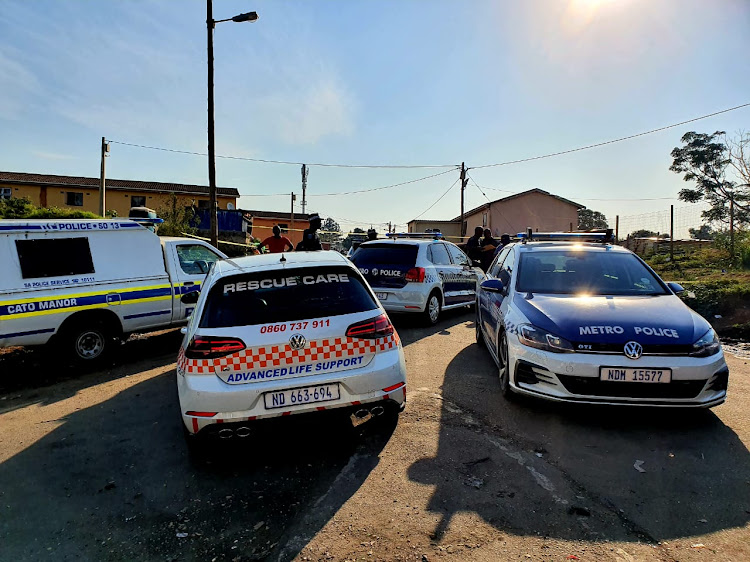 Law enforcement officers are still busy on the scene were a Durban man was shot dead on Thursday.