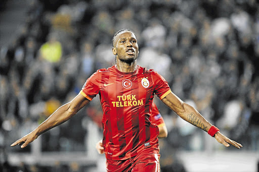 TURKISH DELIGHT: Galatasaray's Didier Drogba will square up against his old team, Chelsea, in Istanbul, Turkey, tonight in the first leg of their Champions League last-16 tie.
