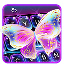 ダウンロード Colorful Glitter Neon Butterfly Keyboard  をインストールする 最新 APK ダウンローダ