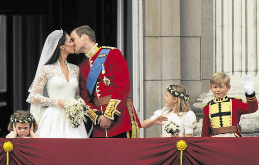 Prince William and Kate Middleton after their wedding on April 29 2011.