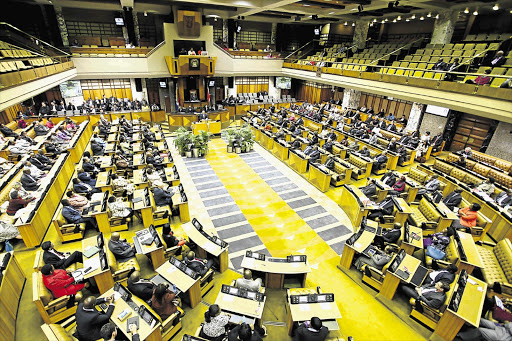 TURNING OFF THE TAP: The National Assembly listens to Finance Minister Pravin Gordhan's medium-term budget policy statement. He told public servants they could no longer drink with the public's money