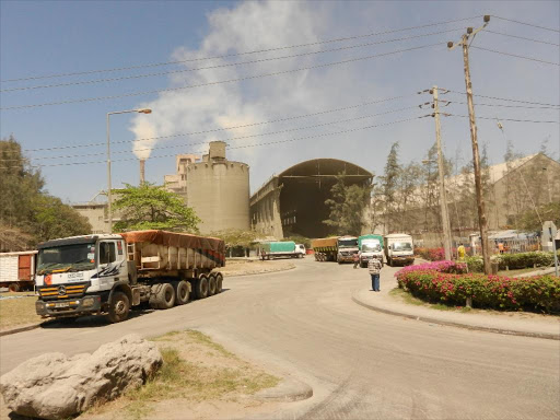 The Bamburi cement in Mombasa./FILE