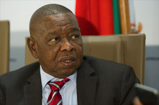 Minister of Higher Education and Training, Dr Blade Nzimande briefs members of the media on his recommendations for the 2017 fees adjustments for universities and TVET colleges. File photo