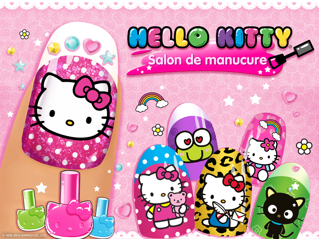 Android application Hello Kitty Nail Salon screenshort