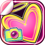 Selfie Camera Neon Stickers Apk