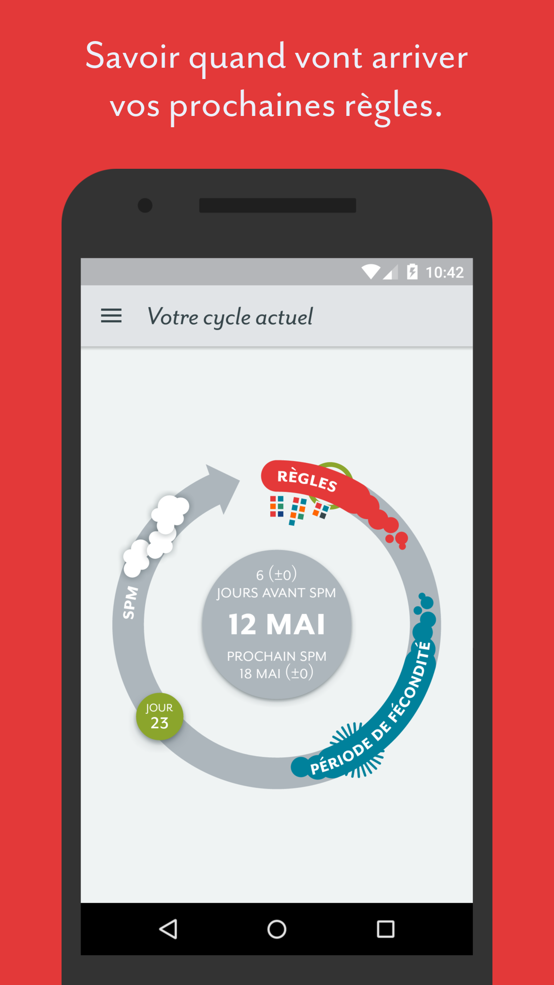 Android application Clue Period & Cycle Tracker screenshort