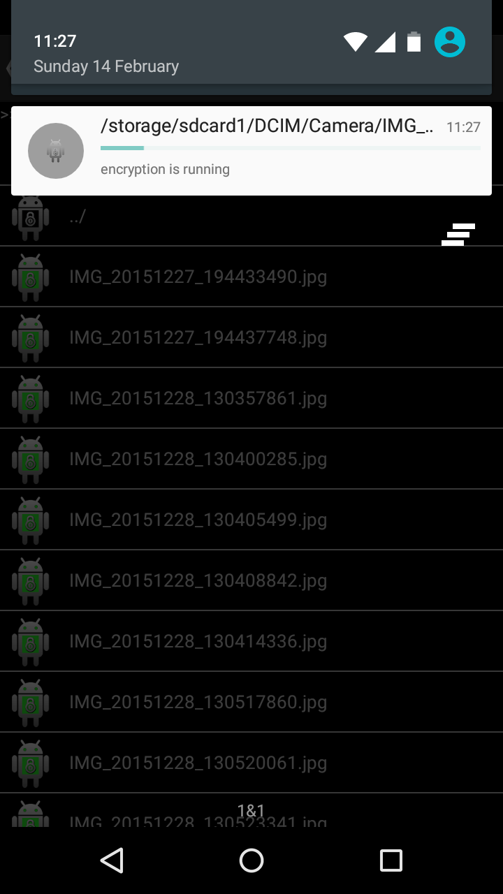 Android application ZP Crypt File Browser screenshort