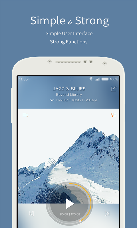 Android application HiBy Music screenshort