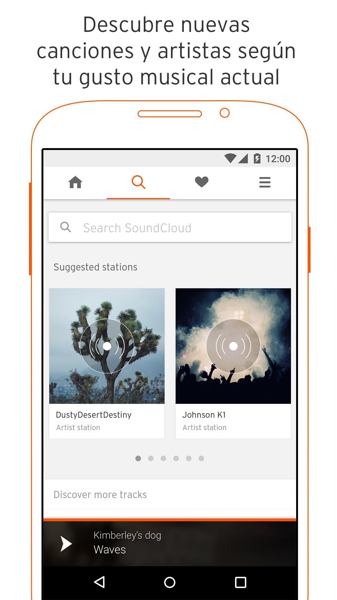 Android application SoundCloud: Play Music & Songs screenshort