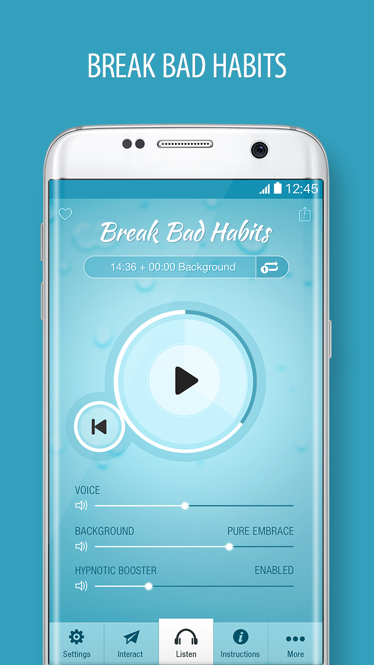 Android application Break Bad Habits Hypnosis Pro screenshort