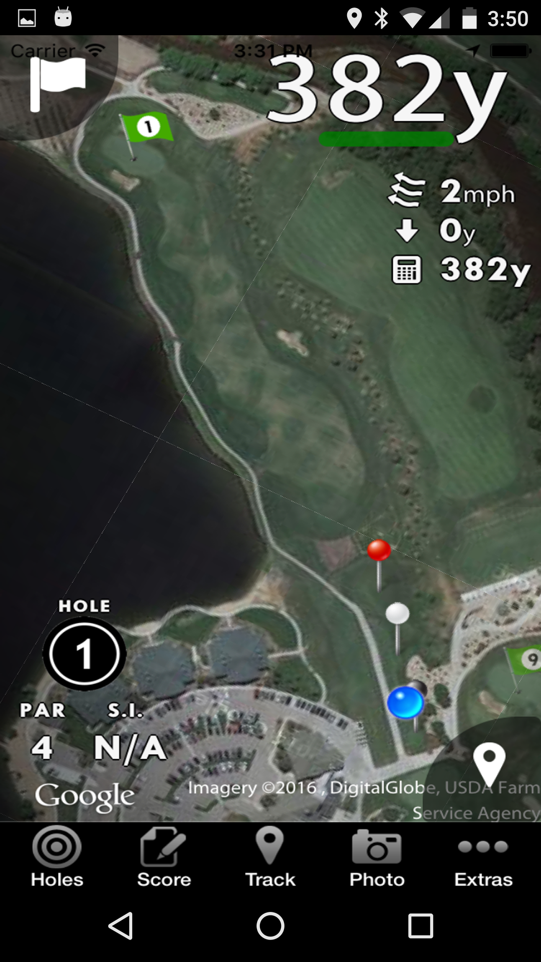 Android application Golf GPS & Scorecard by SwingU screenshort