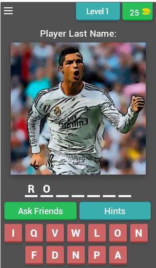 Android application Guess The Football Player! screenshort