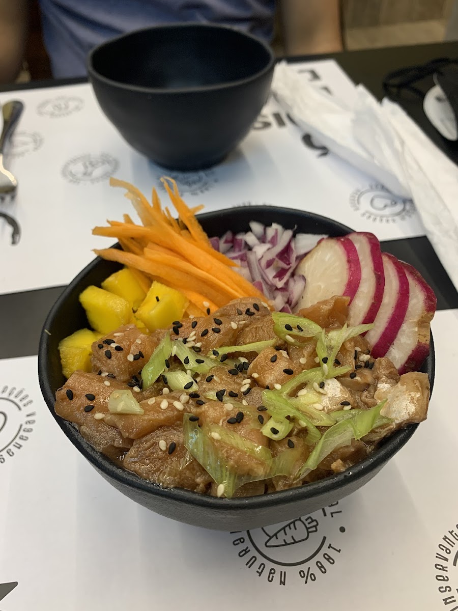 salmon and quinoa Poke