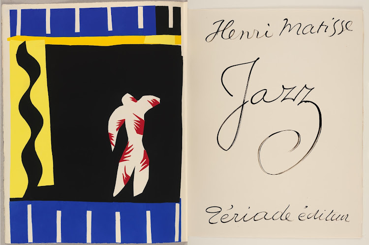 Le Clown (The Clown) 1947. First plate of the book Jazz. Gouache stencil print on Arches paper. 42 x 65cm. Musée départemental Matisse, Le Cateau-Cambrésis © Succession H. Matisse