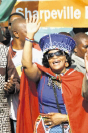 COLOURFUL PRESENCE: Gauteng Premier Nomvula Mokonyane at the Human Rights Day service. Pic. Unknown. 22/03/2010. © Unknown.