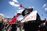 Protesters at parliament before the vote on the Protection of State Information Bill, which, says a reader, must be opposed by all South Africans Picture: SHELLEY CHRISTIANS