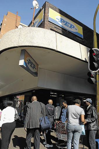PULLING IN THE CROWDS: Pep Stores in Johannesburg offers a range of clothing to suit everyone