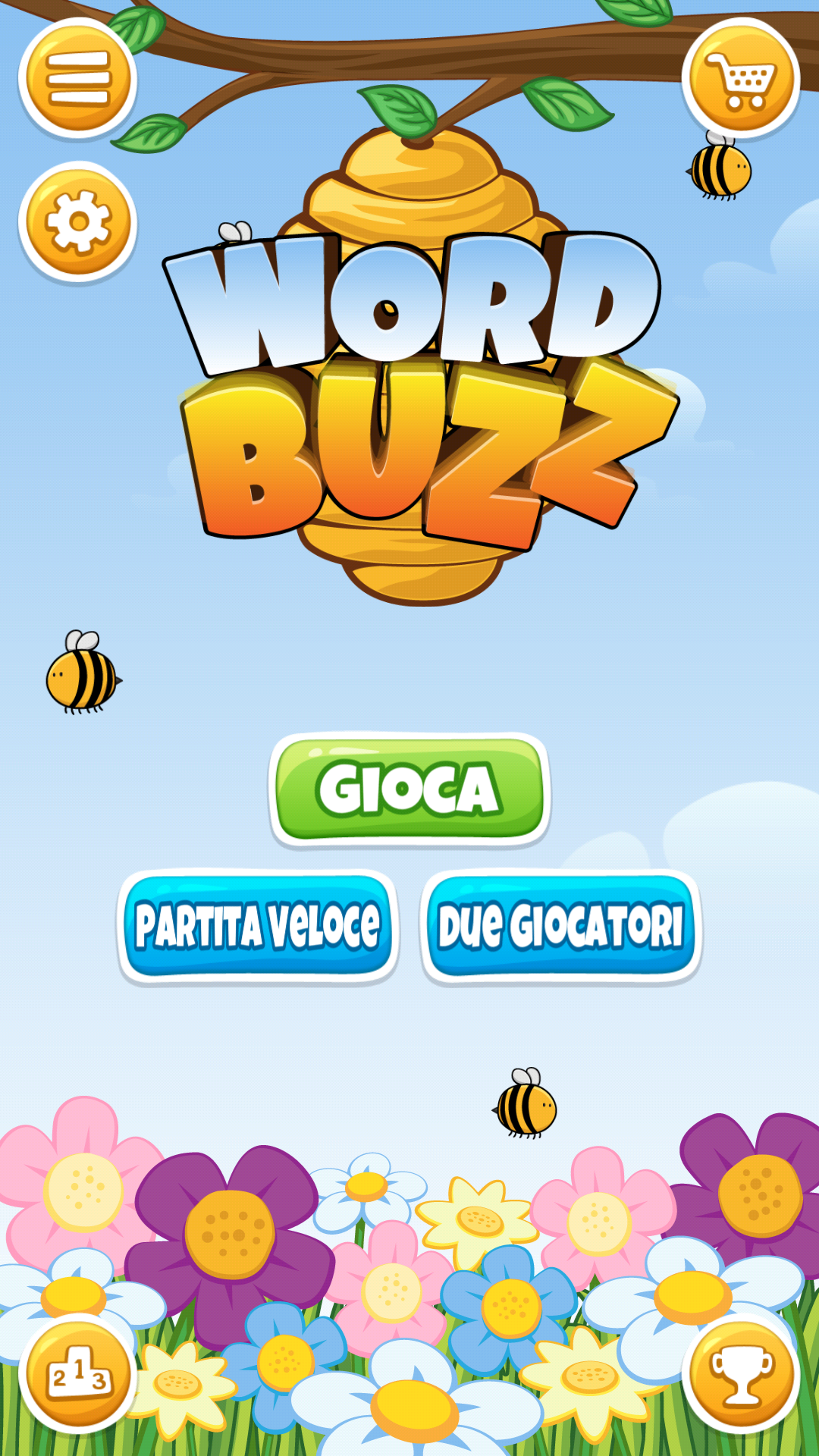 Android application WordBuzz: The Honey Quest screenshort