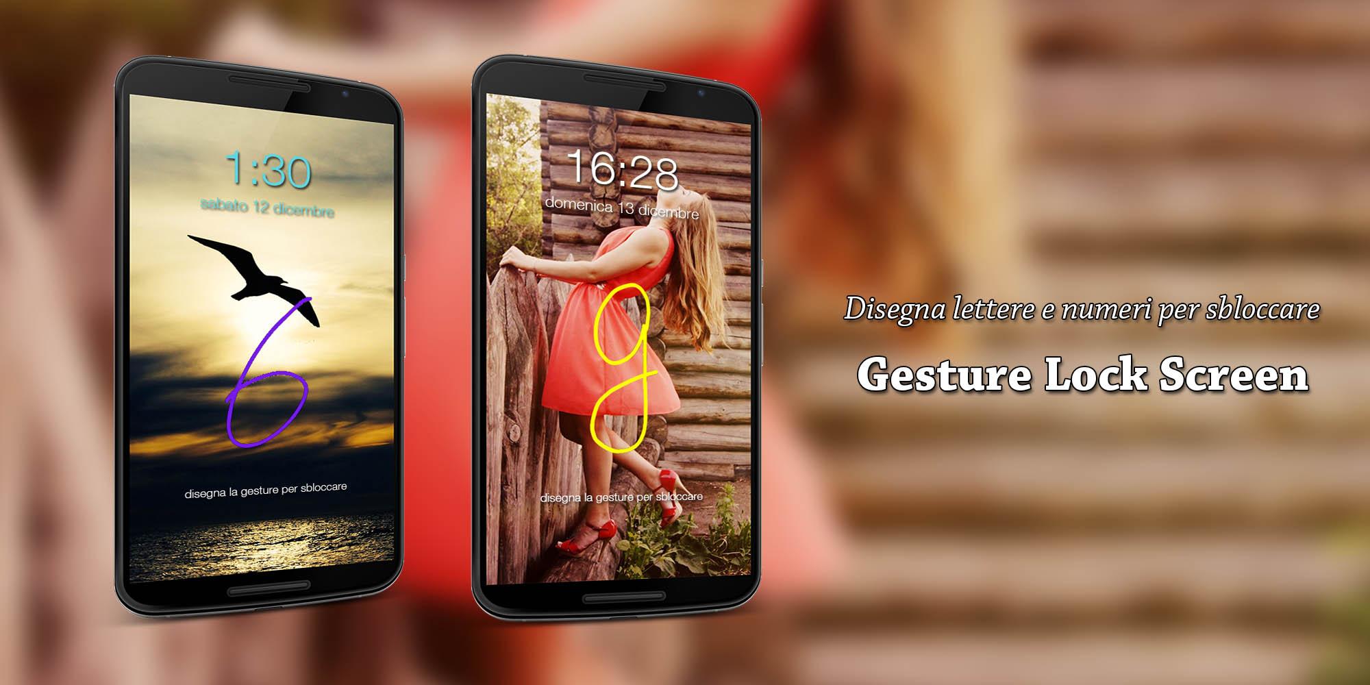 Android application Gesture Lock Screen screenshort