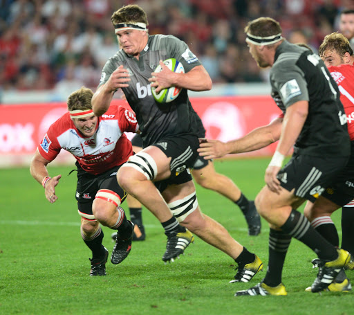 A file photo of Scott Barrett of the Crusaders during the Super Rugby match between Emirates Lions and Crusaders at Emirates Airline Park on April 01, 2016 in Johannesburg, South Africa.