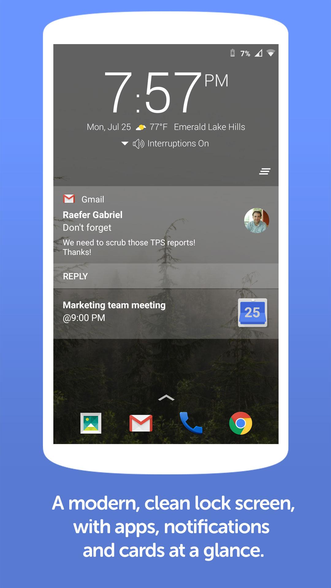 Android application Defumblr Smart Lock Screen screenshort