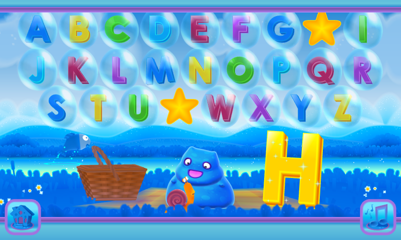 Android application ABC glooton - Alphabet Game for Children screenshort