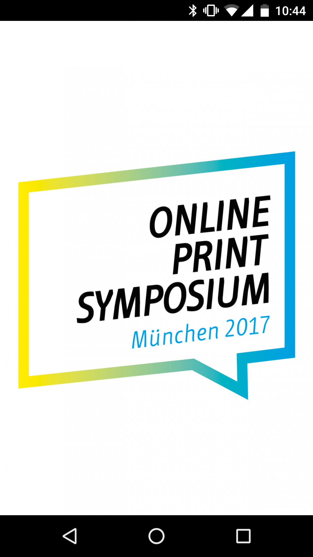 Android application ONLINE PRINT SYMPOSIUM 2017 screenshort