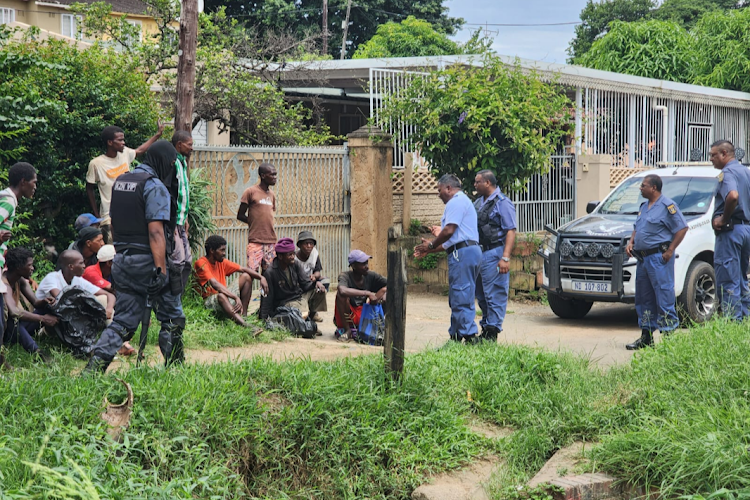 Alleged whoonga addicts had their camps destroyed by law enforcement in Phoenix.