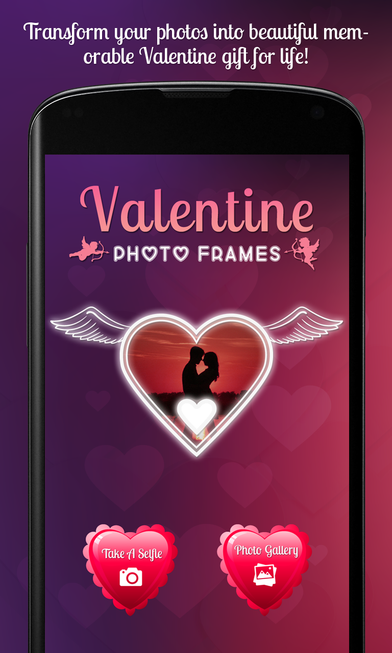 Android application Valentine Photo Frames screenshort