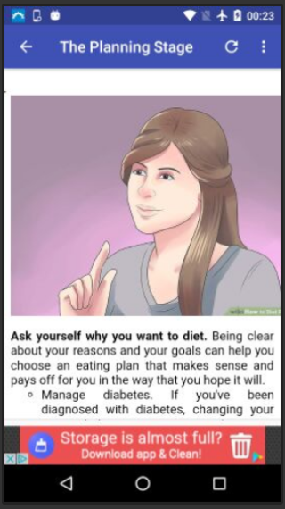 Diet Plan for Weight Loss — приложение на Android