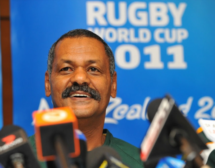 Peter de Villiers during the South African national rugby team announcement, media conference and mixed zone at Amora Hotel on October 06, 2011 in Wellington, New Zealand.