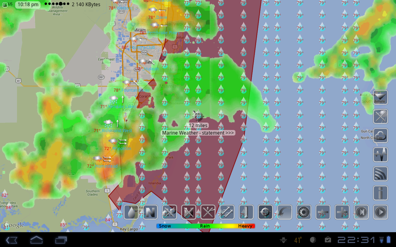    eWeather HD with Weather Radar- screenshot  