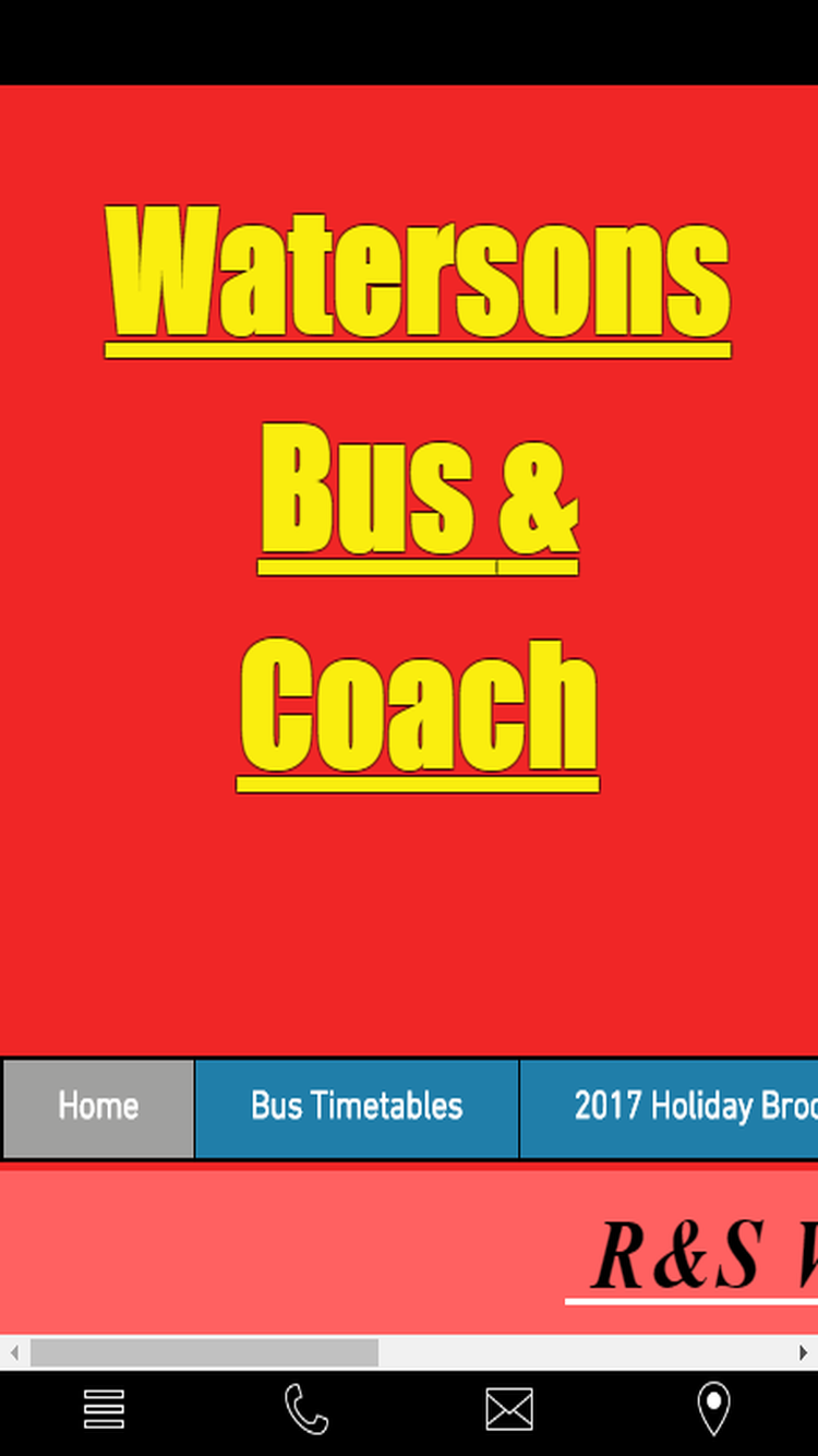 Android application Waterson Coaches screenshort