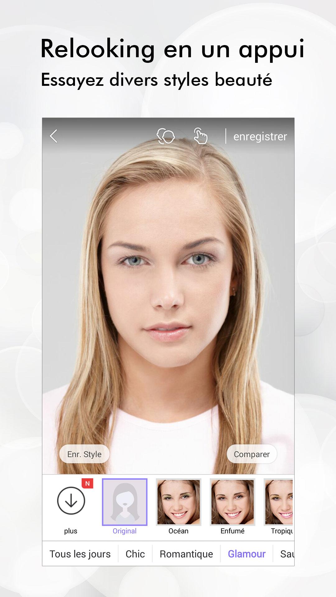 Android application Perfect365 Makeup Photo Editor screenshort