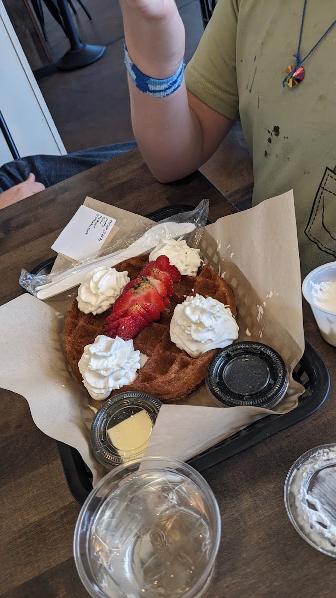 Gluten-Free Waffles at THE STATION Café