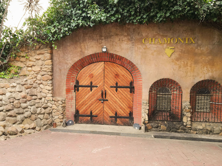 Historic cellar at entrance to Chamonix.